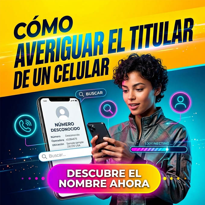 Persona mirando su celular con un número desconocido en la pantalla